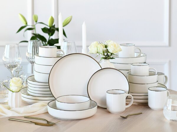KOMBINOVANÁ SOUPRAVA, 30dílné, kamenina Creatable - Online Only nádobí, Online Only