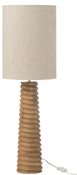 Dřevěná stolní lampa J-line Ailan 85 cm