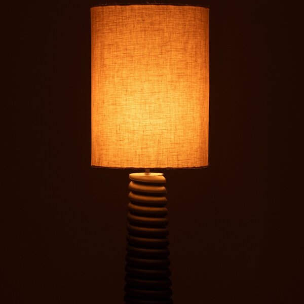 Černá dřevěná stolní lampa J-line Ailan 85 cm