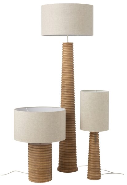Dřevěná stolní lampa J-line Ailan 85 cm