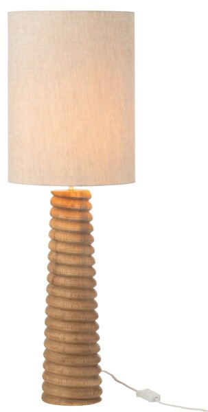 Dřevěná stolní lampa J-line Ailan 85 cm