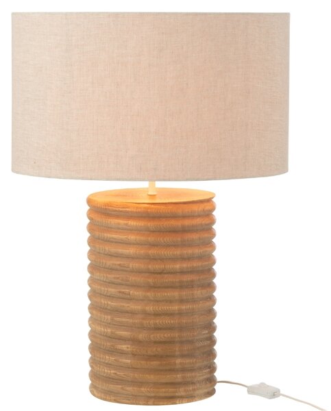 Dřevěná stolní lampa J-line Ailan 70 cm