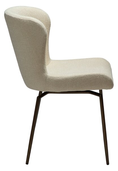 -25 % Dny MOMENTI– ​​​​​Dan-Form Béžová bouclé otočná jídelní židle DAN-FORM Glam
