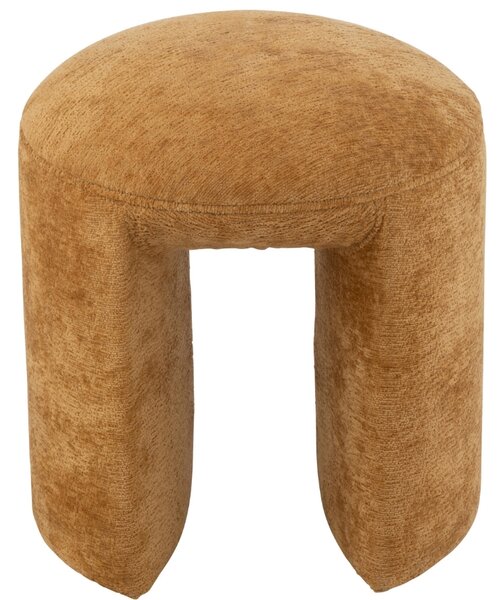 Okrově žlutá čalouněná stolička J-line Tammy 44 cm