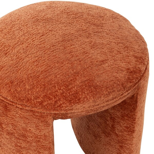 Oranžová čalouněná stolička J-line Tammy 44 cm