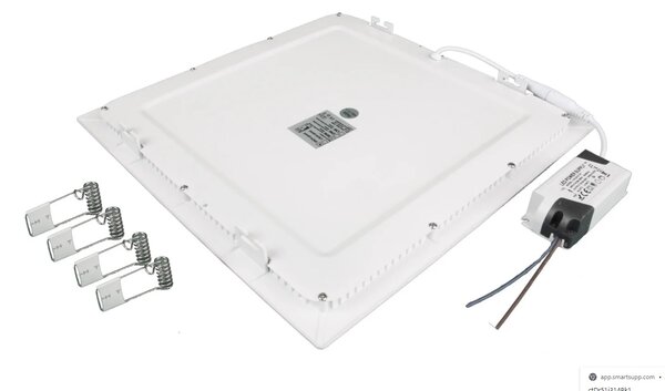 LED-lumin LED panel vestavný čtvercový, 24W, 2200lm, 4000K