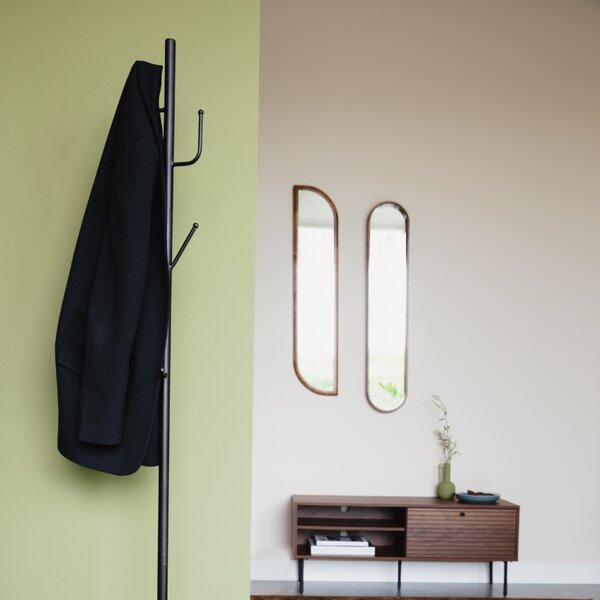 White Label Černý kovový věšák WLL TWIGGY 170 cm