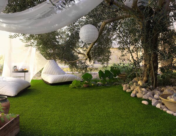 Europe Grass, Metrážní umělá tráva Rosalia, vyříznout kruh, šíře 4m, zelená