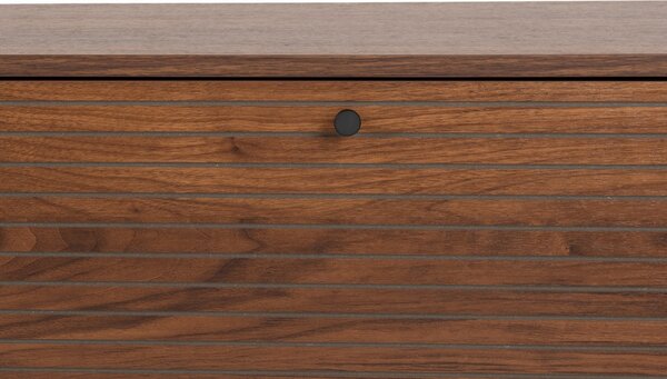 White Label Hnědý TV stolek WLL STRIPES 120 x 40 cm