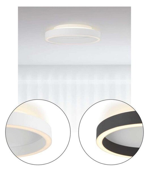 Stropní Lampa Halo Design, stmívatelné, Bílá, Ložnice, Plast