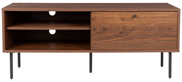 White Label Hnědý TV stolek WLL STRIPES 120 x 40 cm