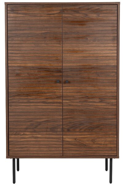 -25 % Dny MOMENTI– White Label Hnědá komoda WLL STRIPES 80 x 40 cm