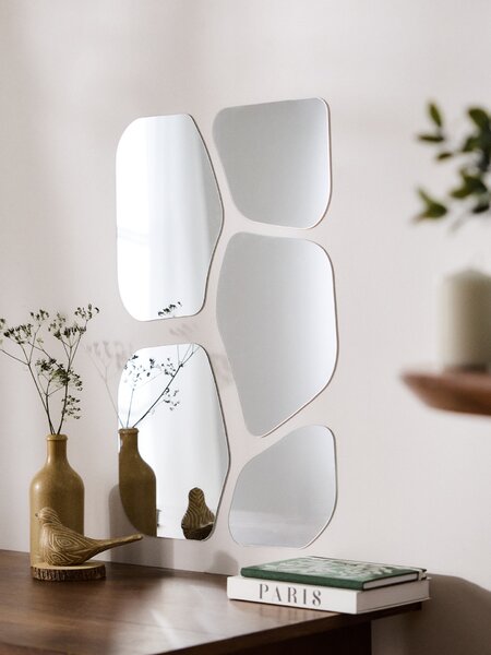 Sinsay - Sada zrcadel s nepravidelnými tvary 5 pack - clear