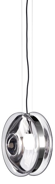 Bomma Luxusní závěsné svítidlo Orbital ⌀ 36 cm Povrch Montury: Broušená zlatá, Barva skla: Měsíční čirá