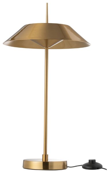 Zlatá kovová stolní LED lampa J-line Zavya