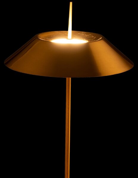 Zlatá kovová stolní LED lampa J-line Zavya