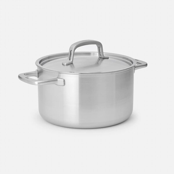 Fabini Kastrol Lucca 3.0, ø 24 cm (5,5 l) - Nerezový beznýtový kastrol z vícevrstvé nerezové oceli s poklicí