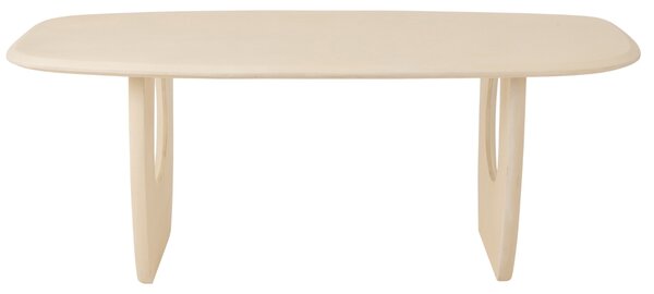 Béžový dřevěný jídelní stůl J-line Cargo 200 x 100 cm