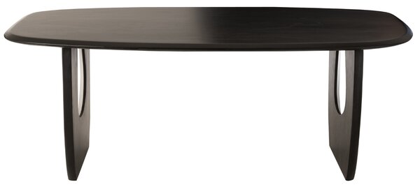 Černý dřevěný jídelní stůl J-line Cargo 200 x 100 cm