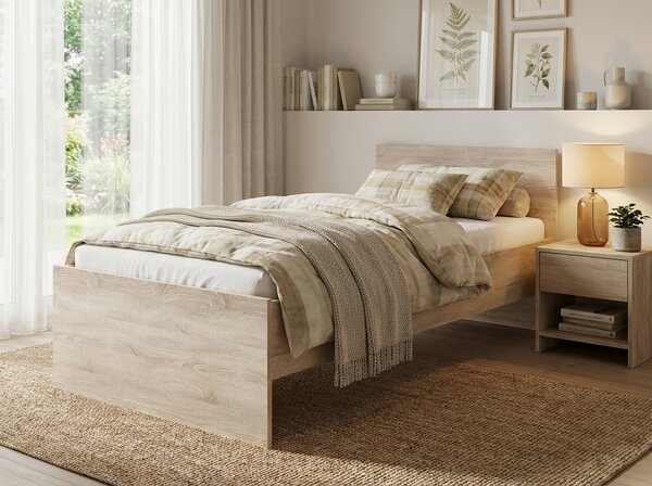 Postel ELISA 90 x 200 cm, dub sonoma