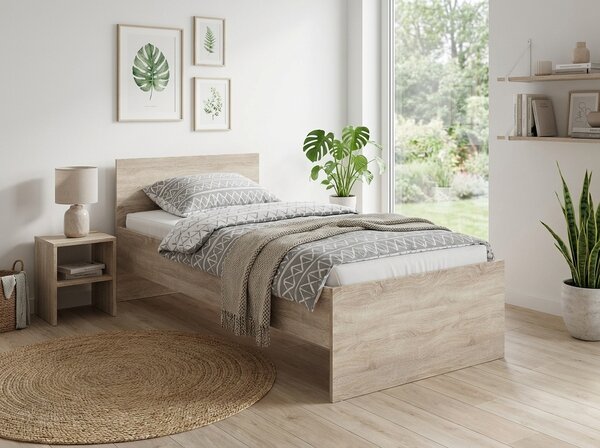 Postel ELISA 90 x 200 cm, dub sonoma