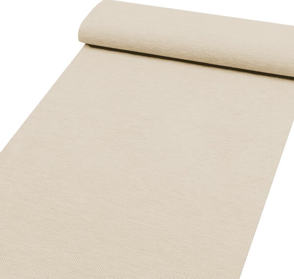 Biante 100% zatemňovací závěs Blackout BKM-305 Krémové cik-cak proužky - šířka 140 cm 140x140 cm