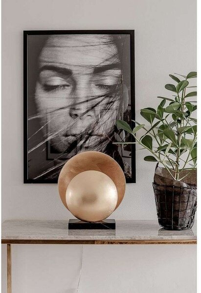 Stolní lampa Globen Lighting, ORBIT, Zlatá / mosazná, Obývací pokoj, Kov, Design