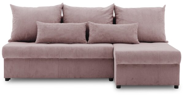 Rohová rozkládací sedací souprava VENEZIA I MODEL 2 Růžová