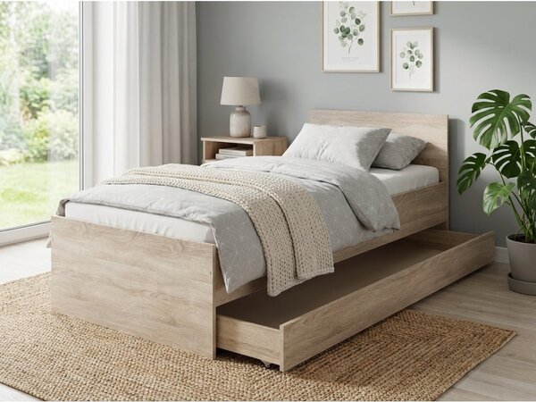 Úložný box pod postel ELISA 200 cm, dub sonoma