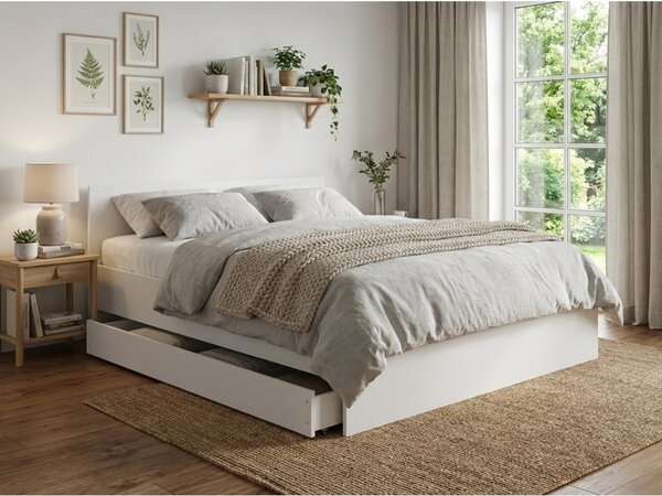 Úložný box pod postel ELISA 200 cm, bílý