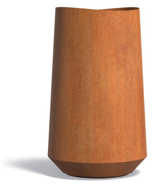 Cortenový vysoký květináč Vela Ø 600 × v 1000 mm