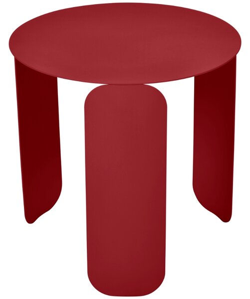 Červený kovový zahradní odkládací stolek Fermob Bebop 45 cm