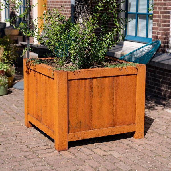Cortenový květináč Versa 1000 x 1000 x 800 mm
