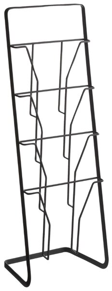 Černý kovový stojan na časopisy Yamazaki Tower 71 cm