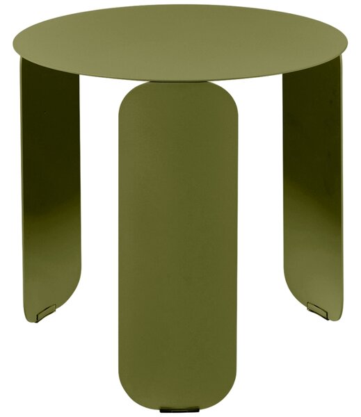 Zelený kovový zahradní odkládací stolek Fermob Bebop 45 cm - odstín pesto