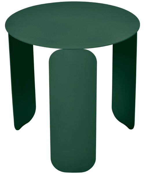Tmavě zelený kovový zahradní odkládací stolek Fermob Bebop 45 cm