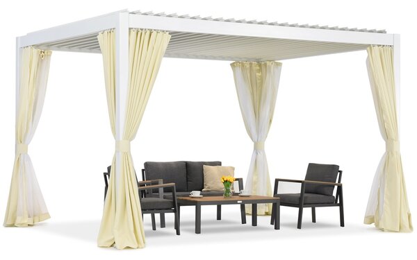 Lagos Premium 3x4 Garden Point volně stojící terasová pergola bílá