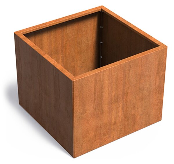 Cortenový vyvýšený záhon stavebnicový 1200 × 1200 × v 800 mm