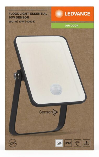 LEDVANCE LED reflektor Floodlight Essential Sensor 10W 4000K 4058075768215