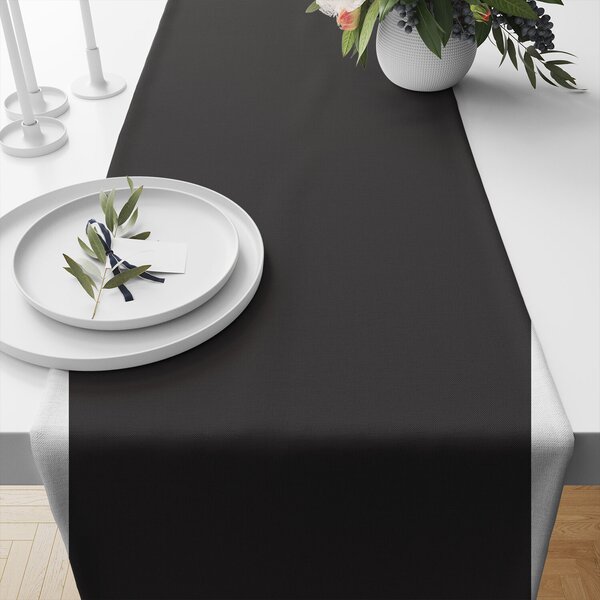 Jednobarevná bavlněná látka, 125 g/m², šíře 160 cm, černá