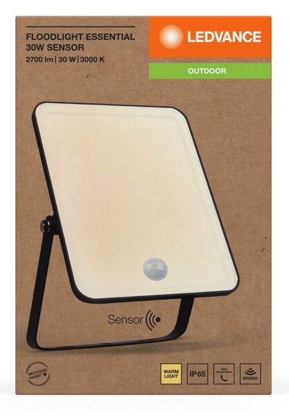 LEDVANCE LED reflektor Floodlight Essential Sensor 30W 3000K 4058075768314