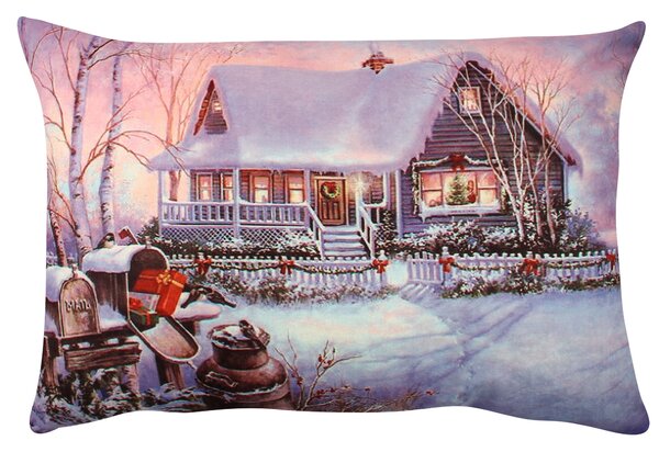 ASIR Dekorační polštářek CHALUPA 33 cm bavlna/polyester