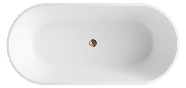 Rea Ofelia, volně stojící akrylátová vana 1700x740x595 mm, bílá lesklá, REA-W0126