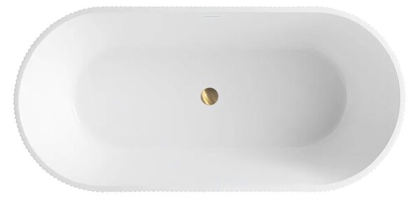 Rea Ofelia, volně stojící akrylátová vana 1700x740x595 mm, bílá lesklá, REA-W0126