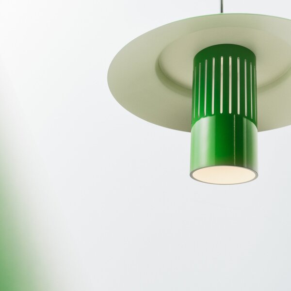 Závěsná svítidlo Pholc, Lille 24, stmívatelné, Zelená, Kuchyně, Hliník, Design