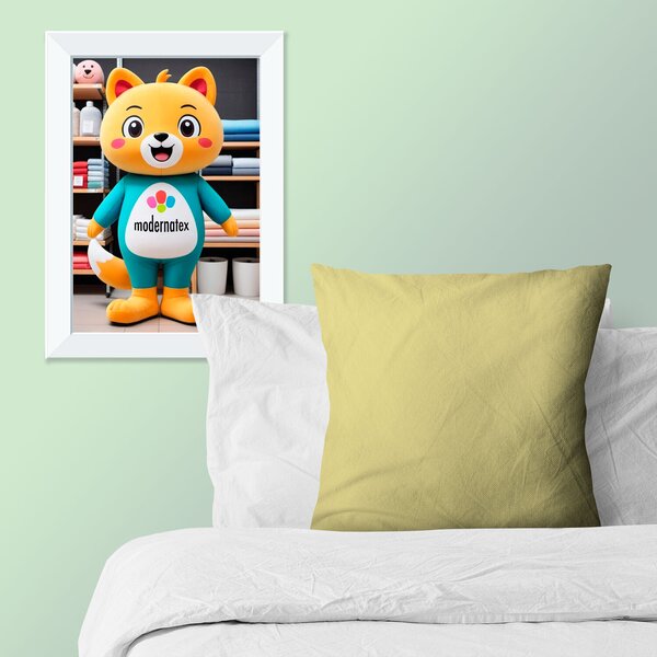 Jednobarevná bavlněná látka, 125 g/m², šíře 160 cm, světle žlutá