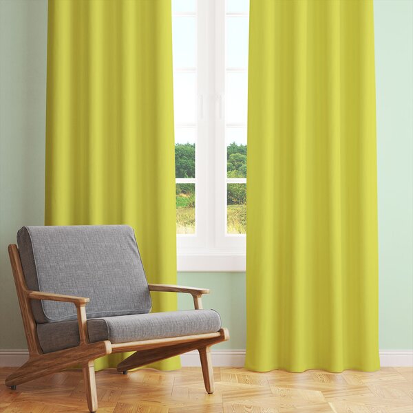 Jednobarevná bavlněná látka, 125 g/m², šíře 160 cm, citron