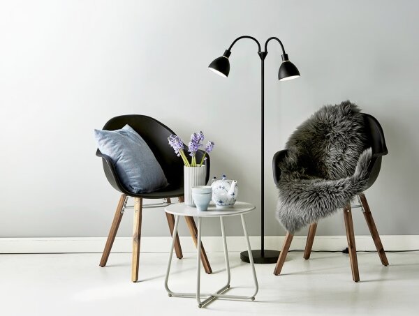 Nordlux - Stojací lampa RAY 2xE14/25W/230V černá
