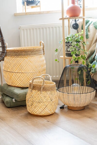 Úložné koše ROPE, pletené, 3 ks