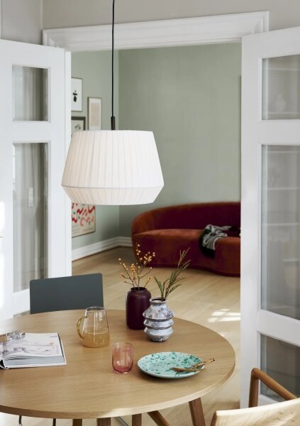 Nordlux - Lustr na lanku DICTE 1xE27/60W/230V pr.40 cm bílá